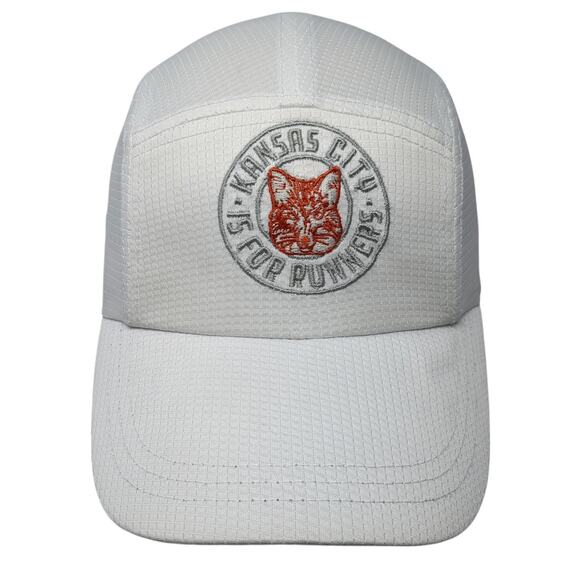 Kansas City Is For Runners Slideback 5 Panel Cap White One Size Headsweats - Picture 1 of 10